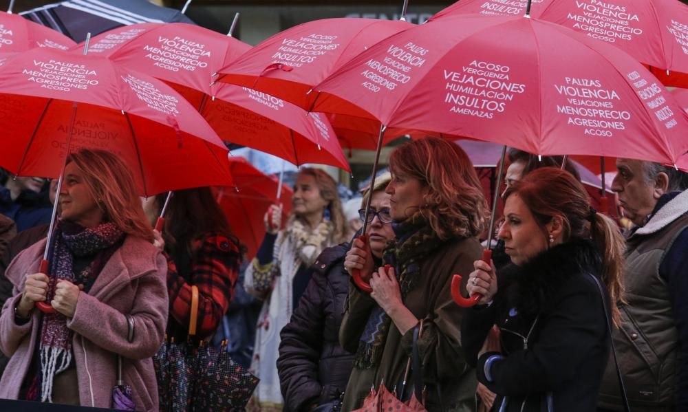 Actos de protesta en Oviedo contra la violencia machista