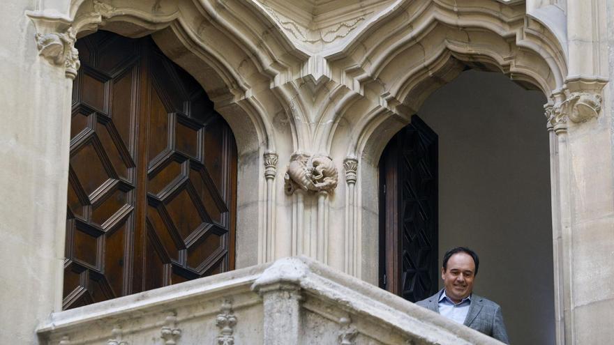 El nuevo president de la Generalitat, Juanfran Pérez Llorca, hoy en el Palau.