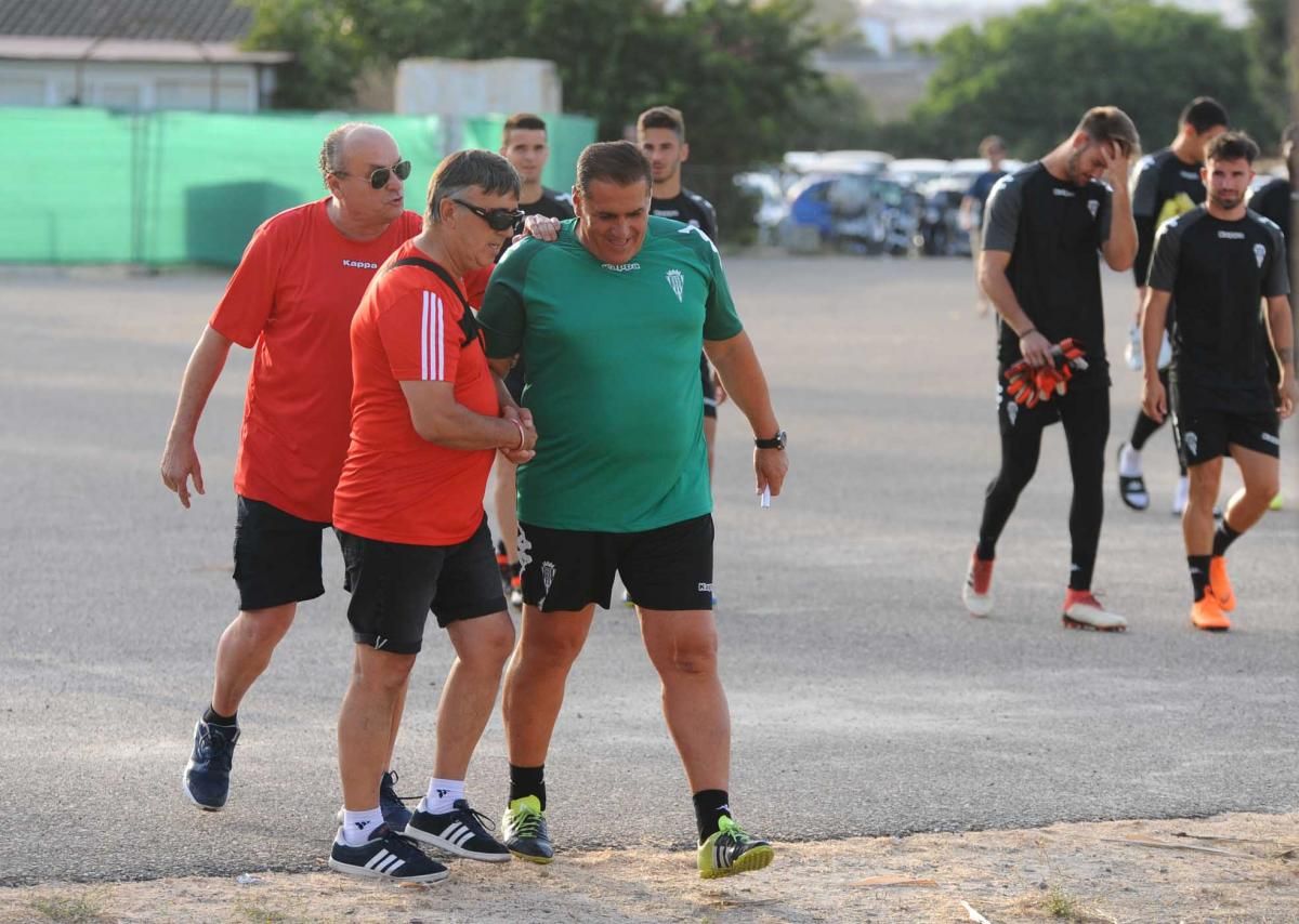 Primer entrenamiento de Sandoval tras su vuelta al Córdoba CF