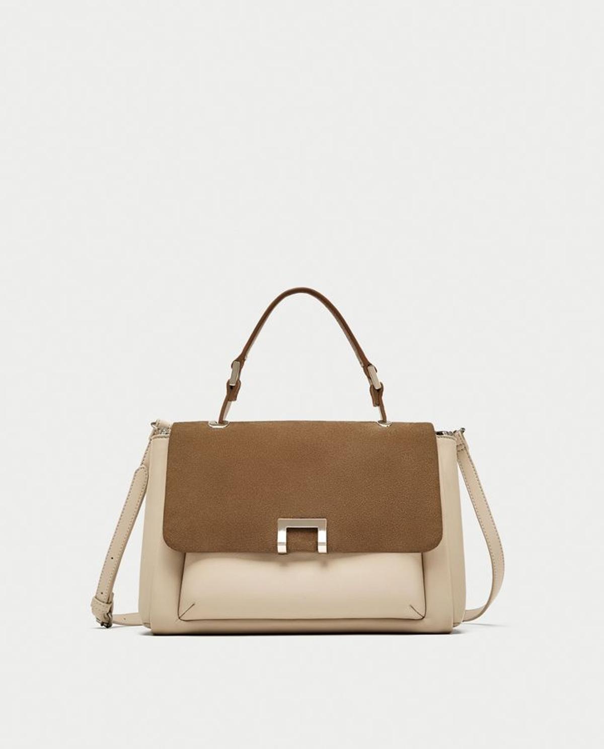 Nueva colección de Zara: bolso 'city' beige