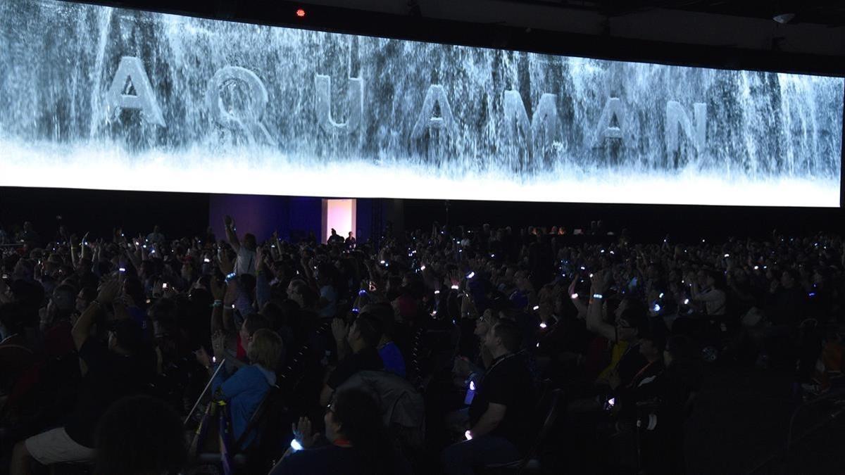 Presentación del tráiler de 'Aquaman' en la Comic Con de San Diego, el 21 de julio pasado.