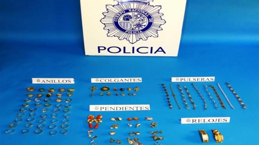 Recuperadas en Córdoba joyas robadas  con un valor de unos 50.000 euros