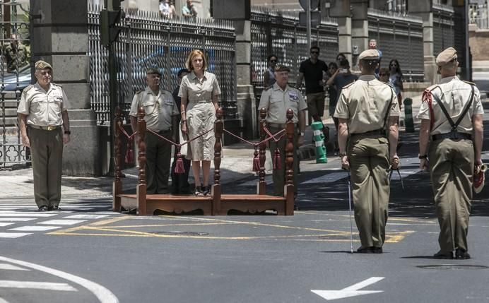 19/07/2017  EJERCITO DEFENSA   visita de la ministra de defensa María Dolores de Cospedal  a la capitanía  de canarias