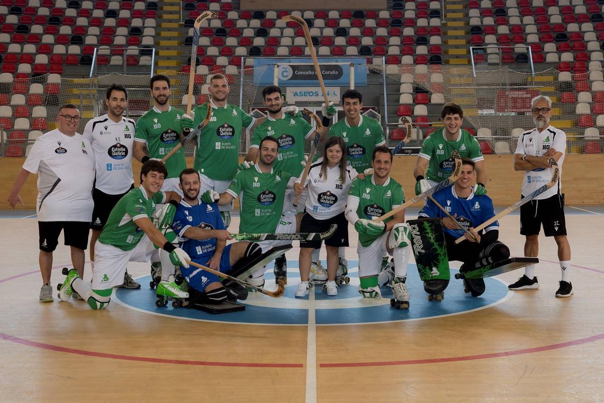 Down Coruña presenta calendario solidario junto al Liceo.