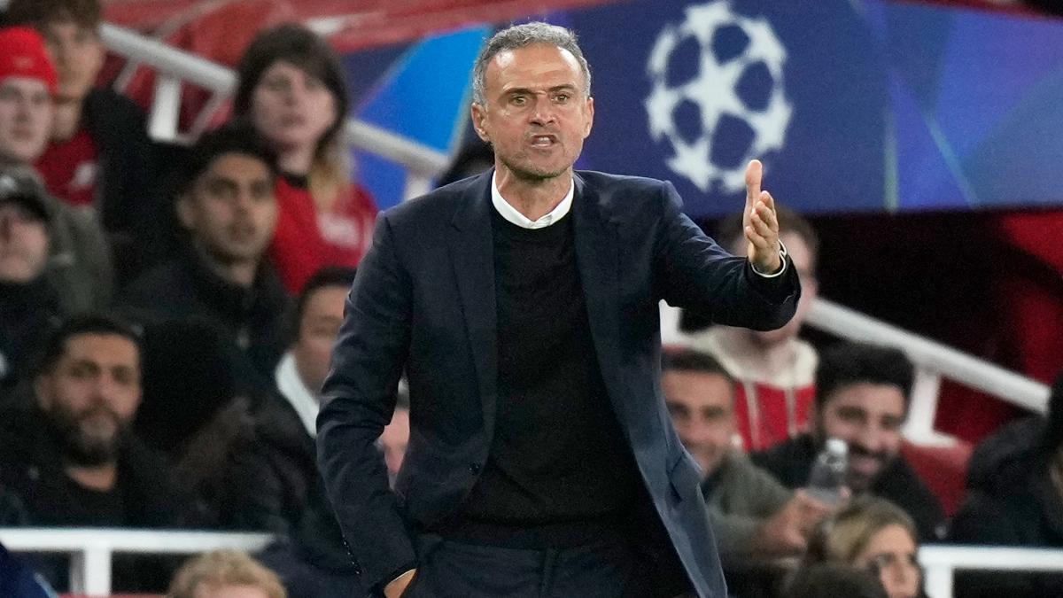 Luis Enrique, en el duelo ante el Arsenal