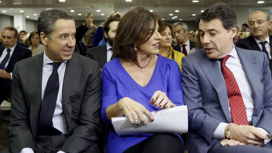 Zaplana, Ana Botella y González en un acto en Madrid.