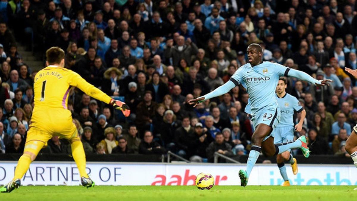 Touré Yaya salvó al Manchester City en casa