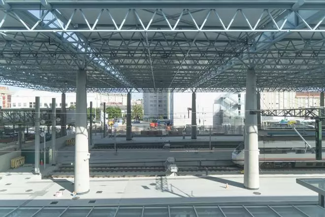 Así avanzan las obras en la estación intermodal