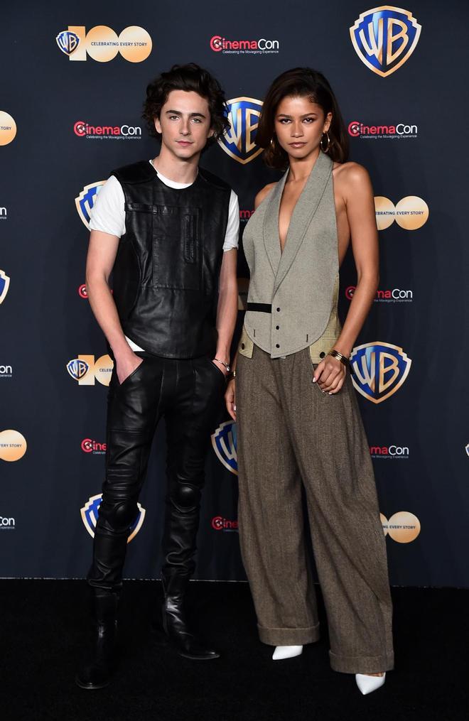 Zendaya y Timothée Chalamet presentan 'Dune 2' en el CinemaCon de Las Vegas