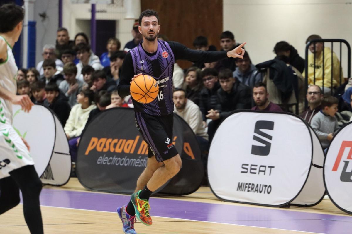 Javi Soler, durante un partido de esta temporada en la Liga de Segunda FEB