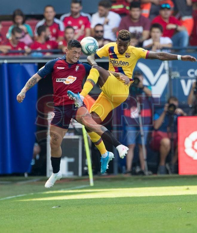 Las imágenes del partido entre  el Osasuna y el FC Barcelona correspondiente a la jornada 3 de LaLiga Santander disputado en el estadio El Sadar, Pamplona.