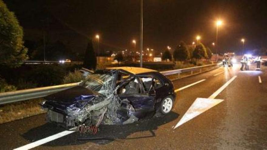 Un fallecido y seis heridos en un accidente en Castroverde