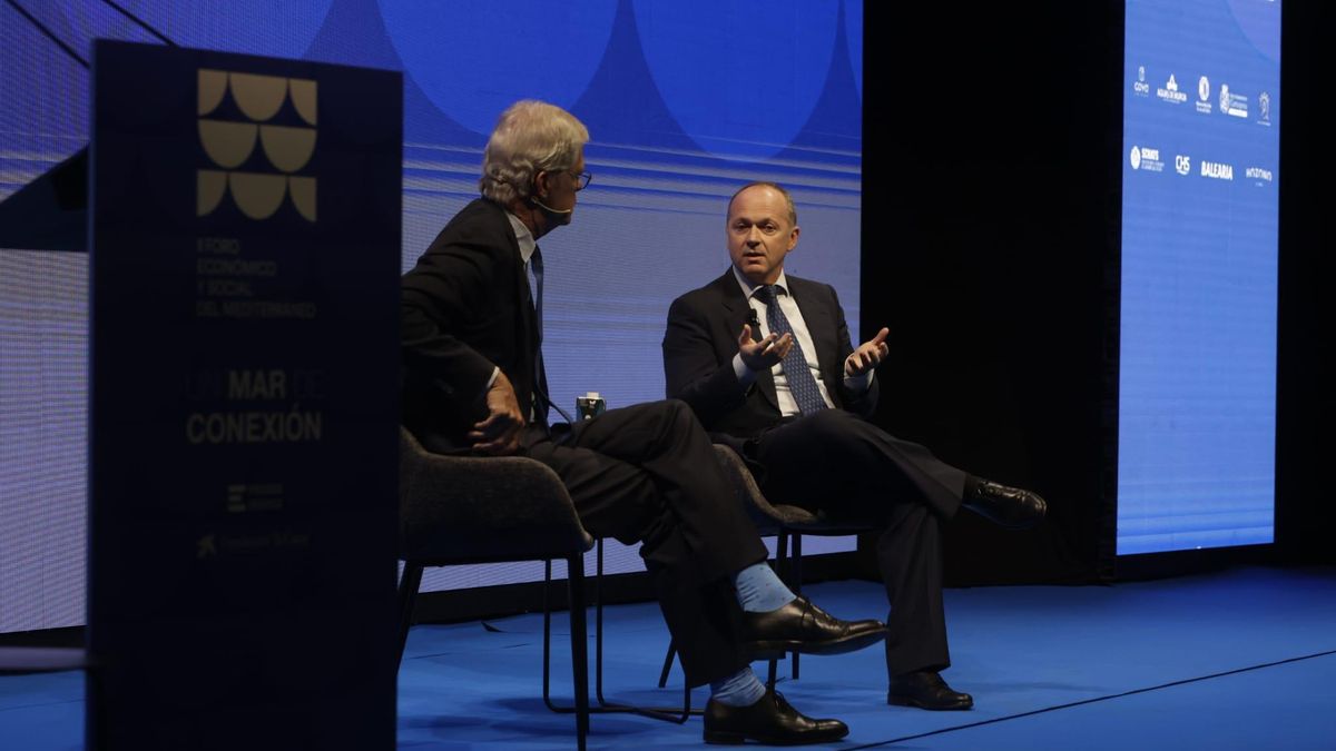 El consejero delegado de Redeia, Roberto García Merino, en el II Foro Económico y Social del Mediterráneo, organizado por Prensa Ibérica.