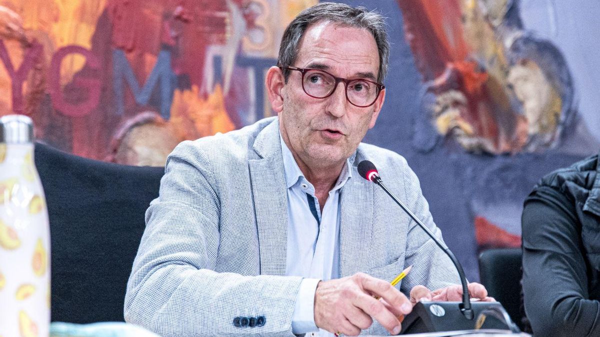 Joan Carles Batanés, en un ple municipal d'aquest mandat