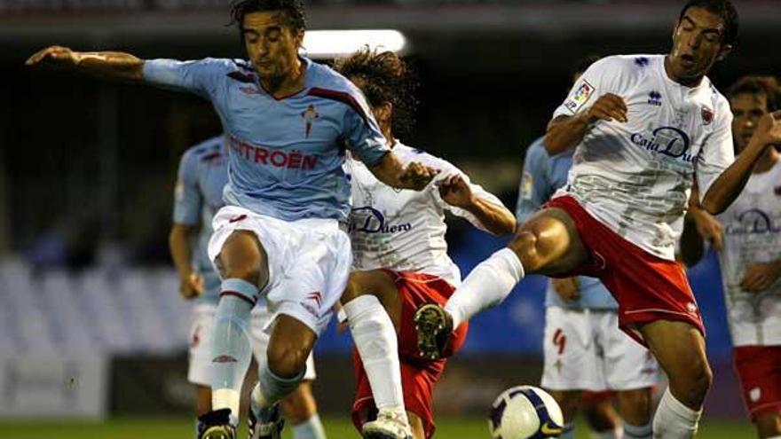 Francisco Nogueron durante un partido de Segunda División