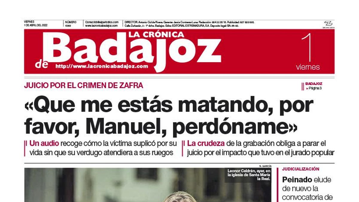 Consulta la portada correspondiente al día 1 de abril del 2022