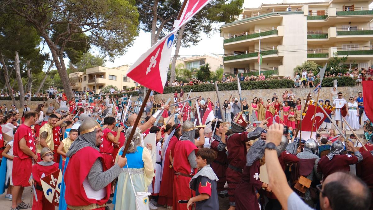 Las imágenes del desembarco del Rei en Jaume en Santa Ponça