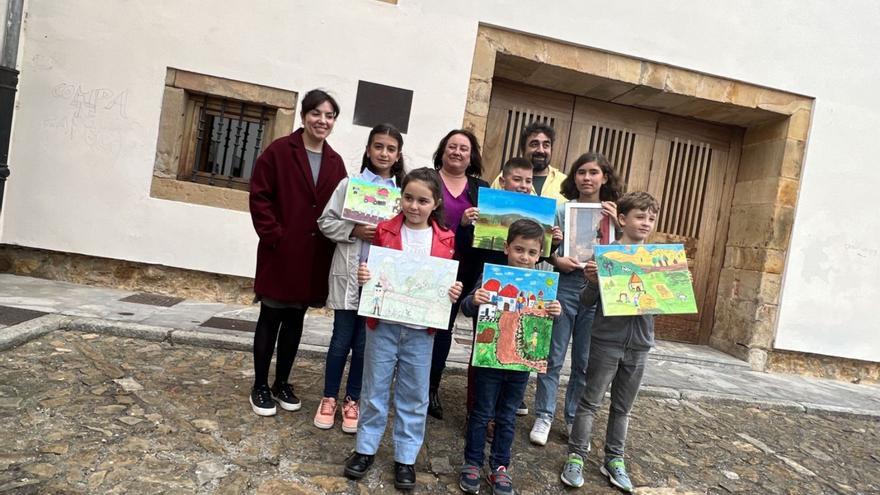 Agrosiero premia a los seis niños ganadores del concurso de pintura