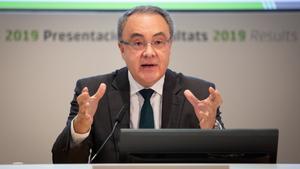 El CEO de Cellnex Telecom, TobÃ­as MartÃ­nez, comparece para presentar los resultados del aÃ±o 2019 de la empresa, en Av.Parc LogÃ­stic, Barcelona, a 26 de febrero de 2020.