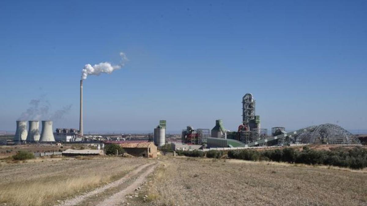 El Parque Empresarial de Andorra (Pean), próximo a la térmica, donde se prevé ubicar la fábrica de electrolizadores.