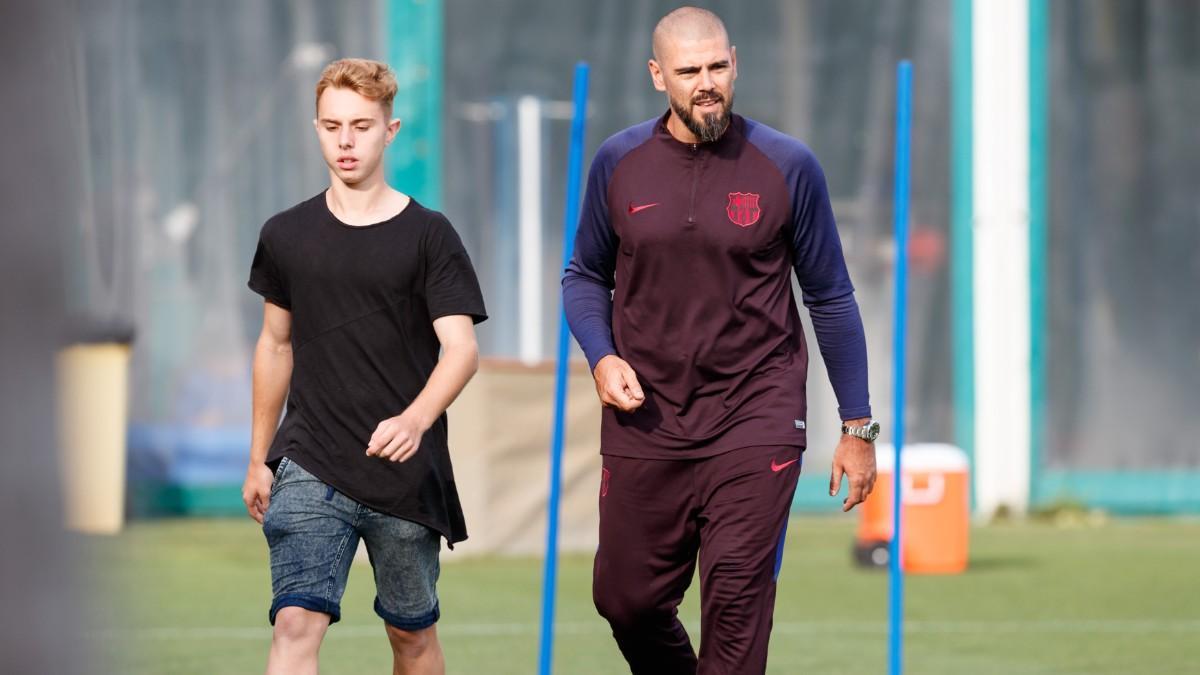 Peque coincidió con Valdés en el Juvenil A del Barça