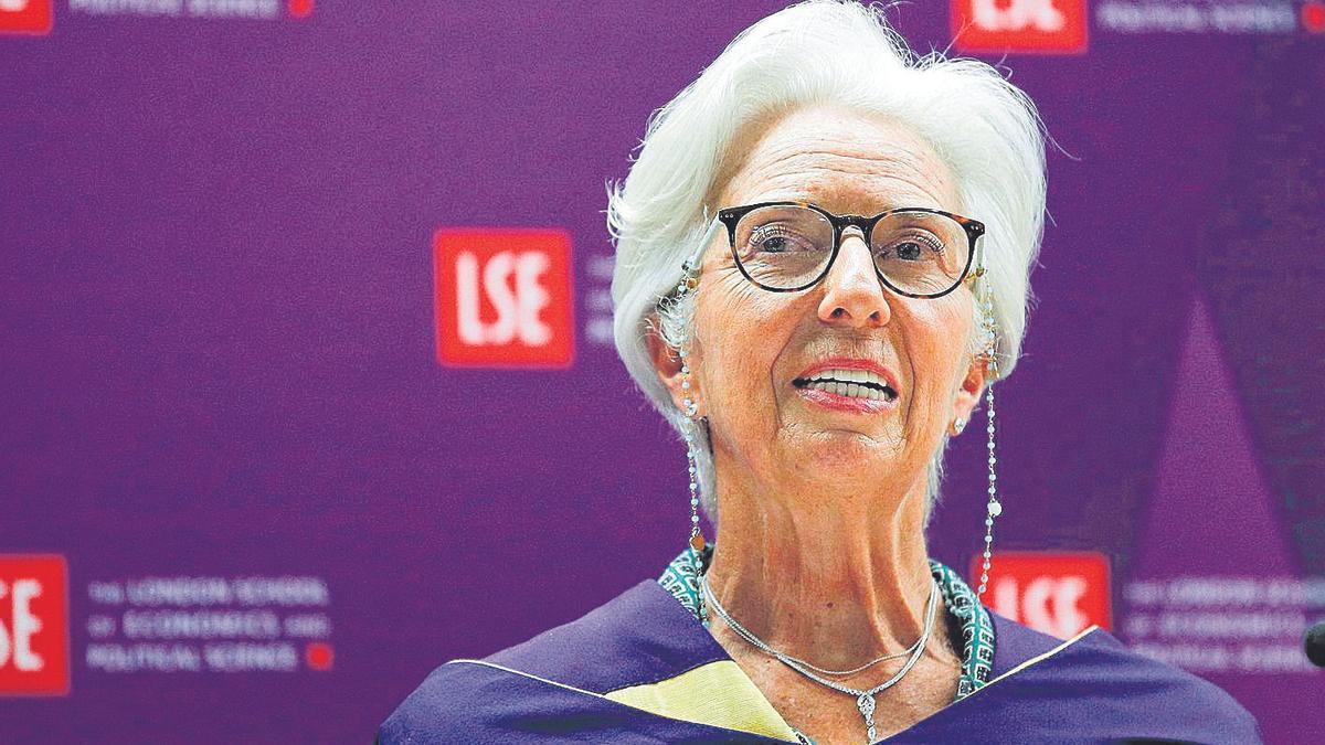 La presidenta del BCE Christine Lagarde