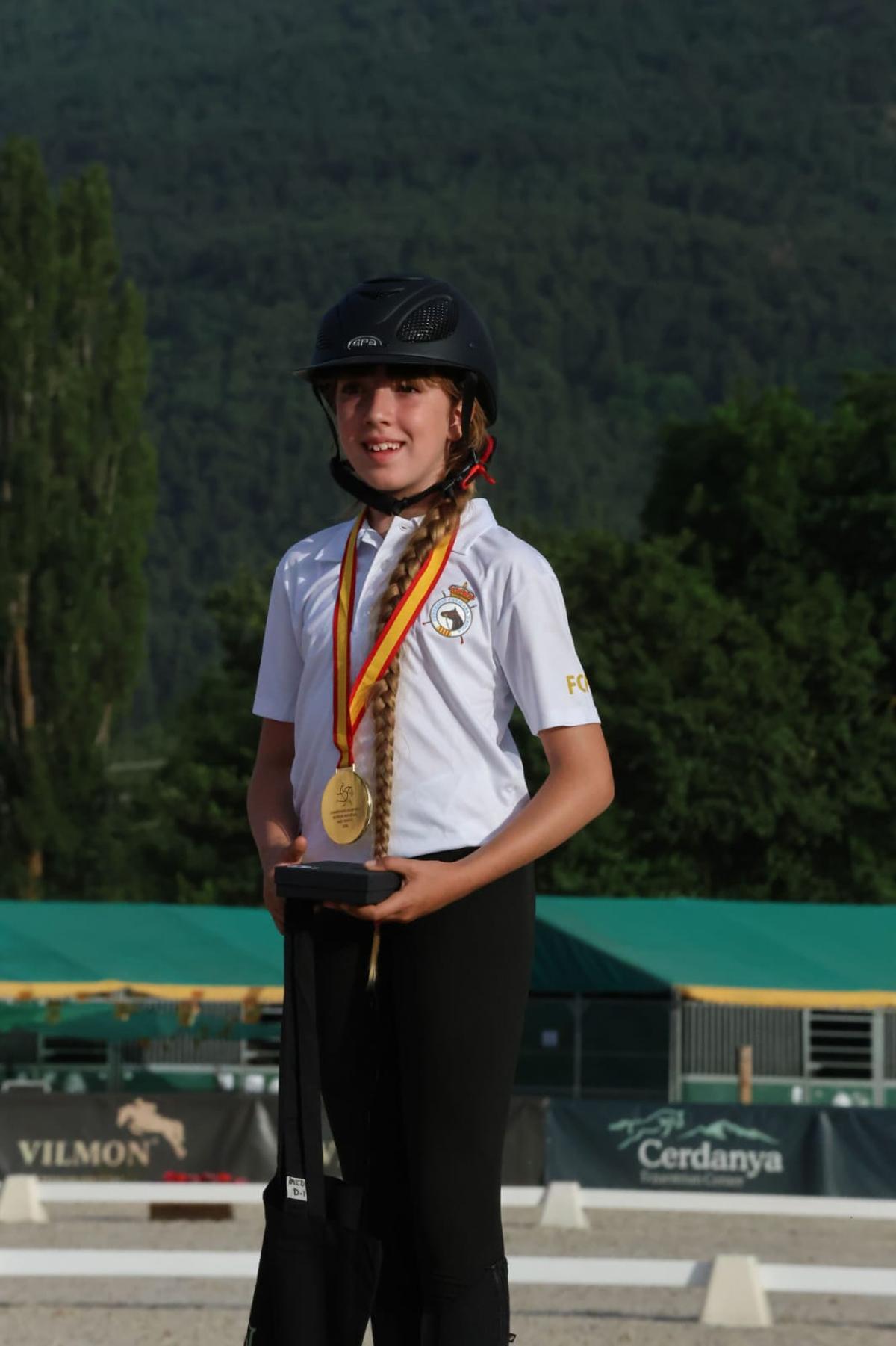 Gal·la Casals, amb la medalla obtinguda