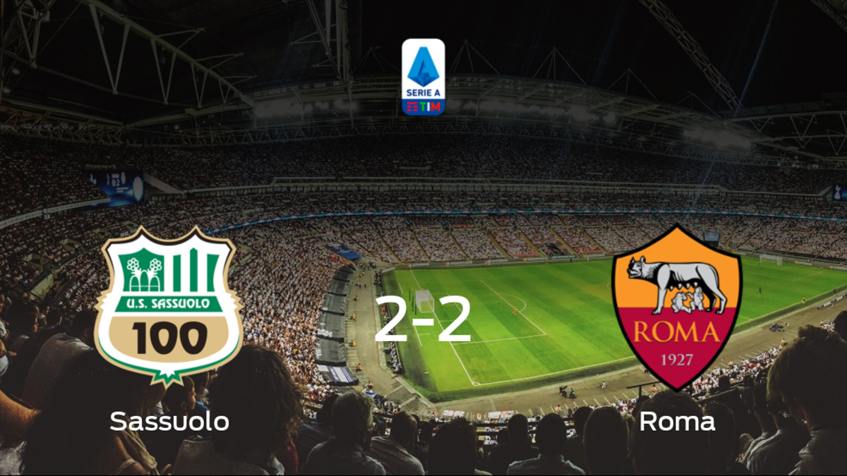 Reparto de puntos entre el Sassuolo y la AS Roma (2-2)