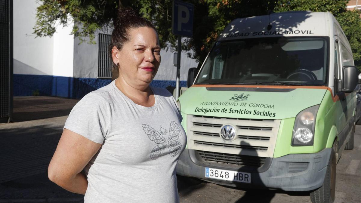 Eva Luna, responsable de la unidad social móvil del Ayuntamiento