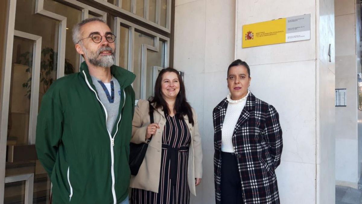 Antón Iglesias, Araceli Gestido y Sagario Martínez.