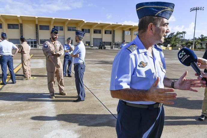 CANARIAS Y ECONOMIA 18-01-2019 BASE AEREA DE GANDO. TELDE-INGENIO. Ejército del Aire. Bienvenida del escuadrón del 10ª contingente del destacamento rappa en Sigonella.  FOTOS: JUAN CASTRO