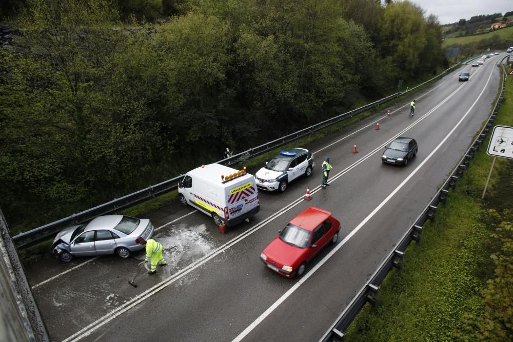 Accidente en la variante a la altura de Los Canapes