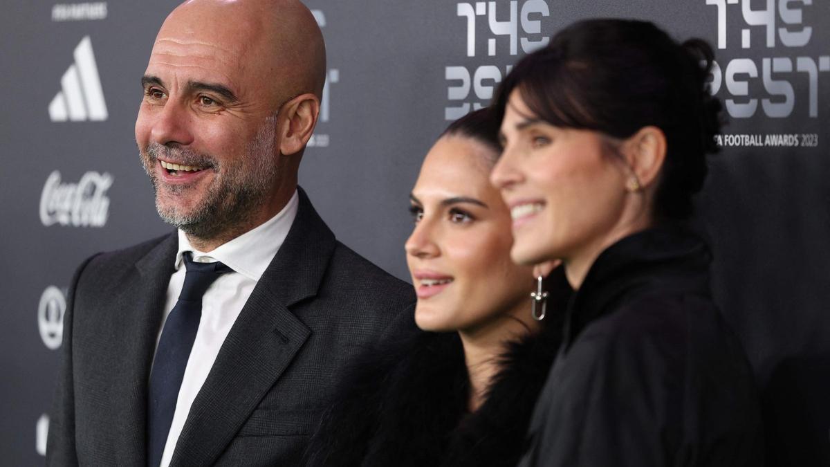 Llegada de Pep Guardiola a los premios Fifa Best 2023