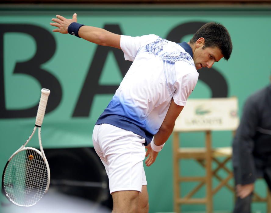 Otras imágenes de pérdida de nervios de Djokovic
