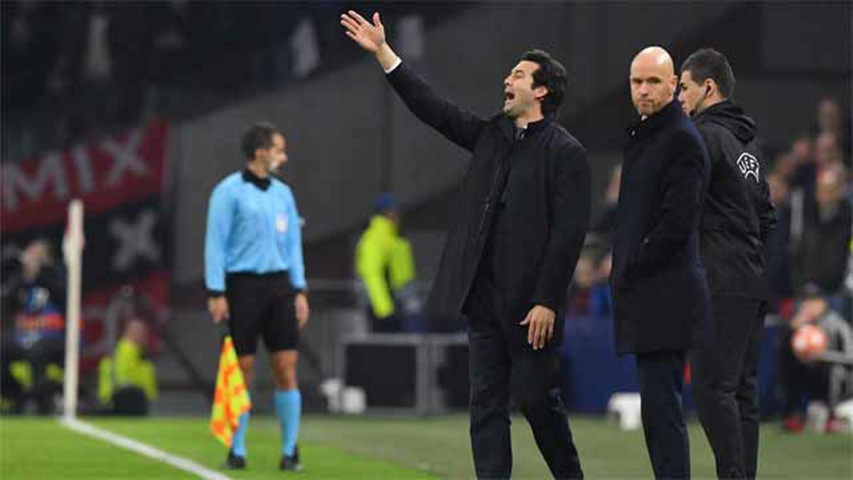 Solari se hizo el loco cuando le preguntaron por el gol anulado al Ajax