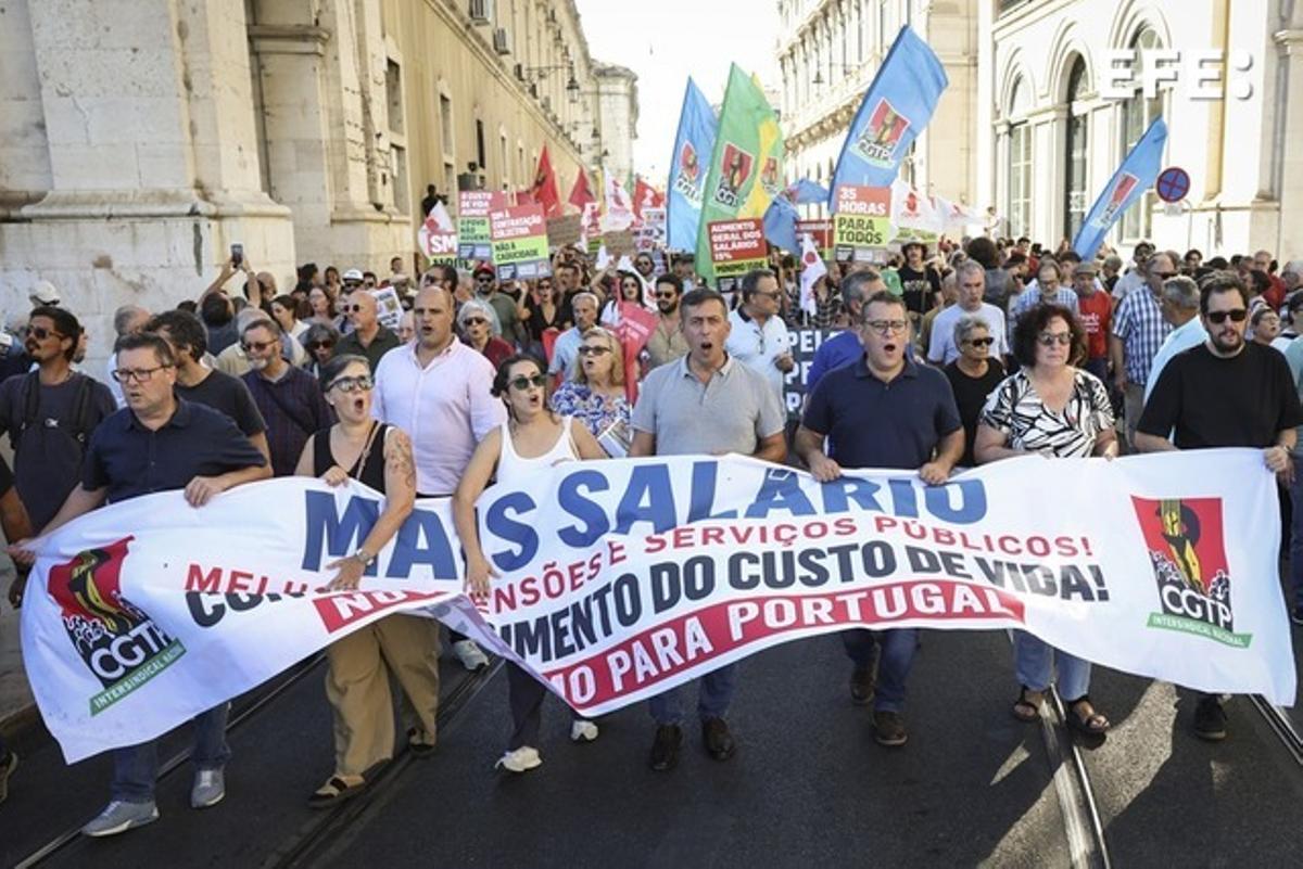 Portugal vive una jornada de protestas sindicales contra la carestía de la vida