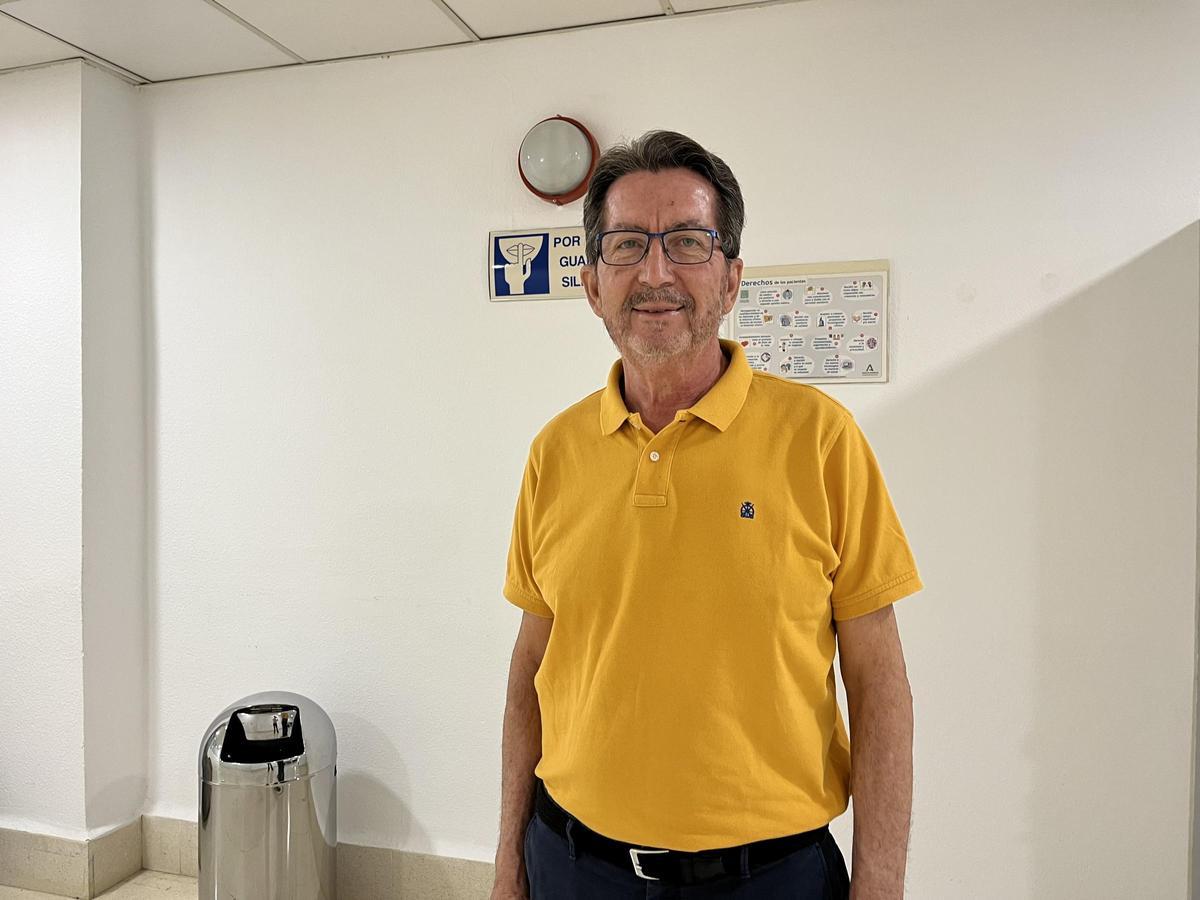 Gerardo Velasco en el Hospital Clínico