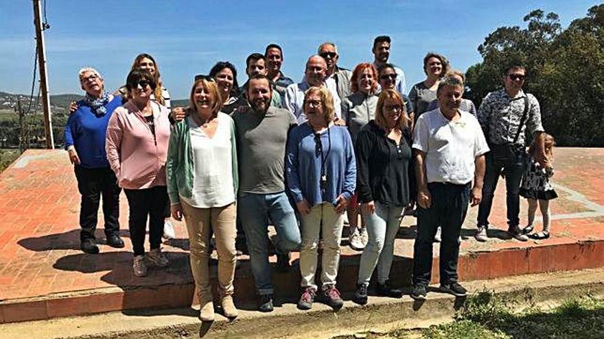 Membres de la candidatura d&#039;ERC de Calonge i Sant Antoni.