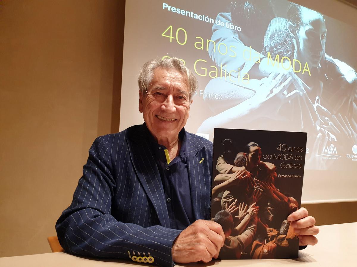 Presentación del libro «40 años de moda en Galicia», escrito por el periodista Fernando Franco, en 2022