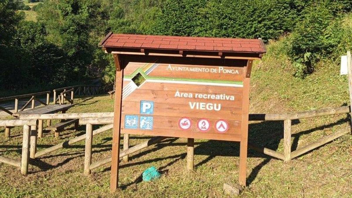 El área recreativa de Viegu, tras las tareas de desbroce y limpieza.