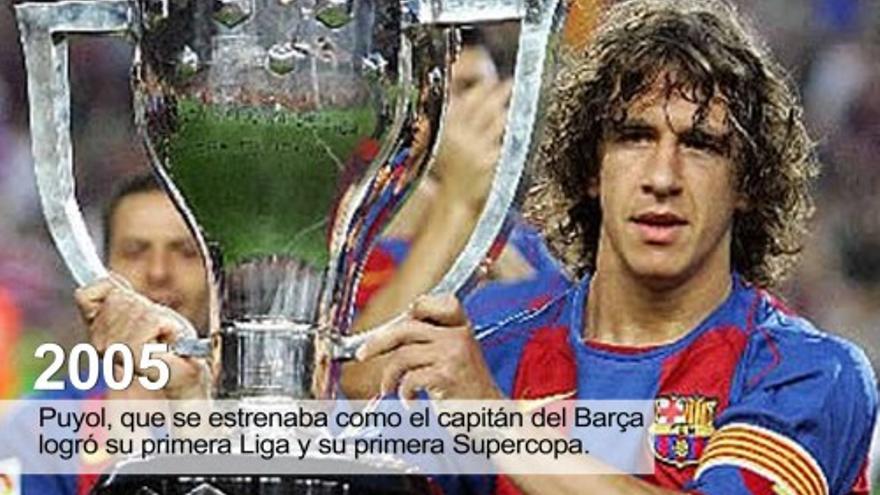 El palmarés de Carles Puyol con el Barcelona