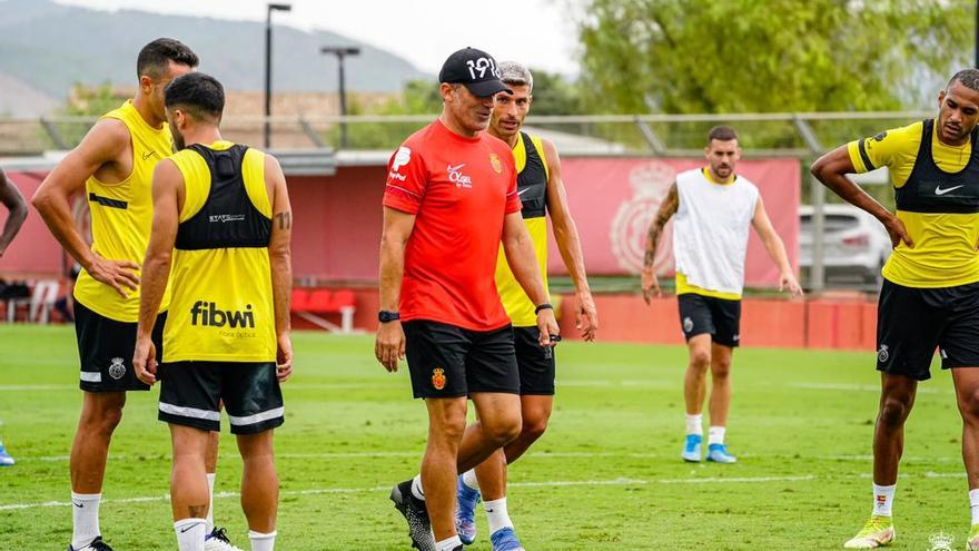 Luis García, en un entrenamiento reciente en la Ciudad Deportiva.