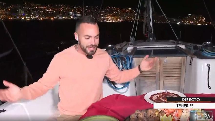 Un reportero de Televisión Canaria protagoniza un divertidísimo y viral "tierra, trágame" en pleno directo