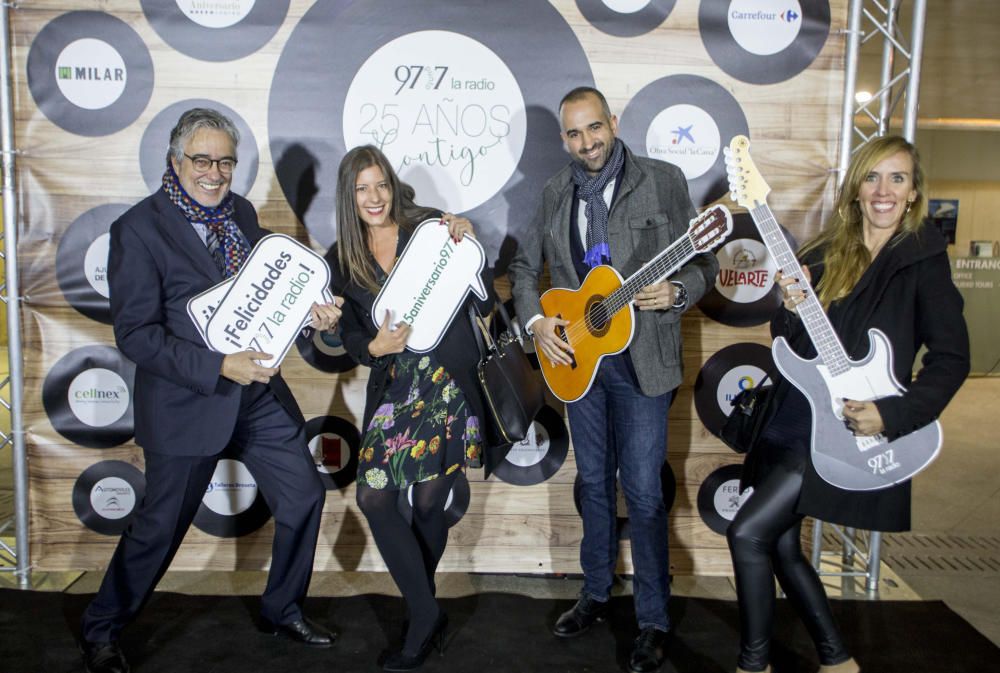 Gala 25 aniversario de la  97.7 en el Palau de Les Arts