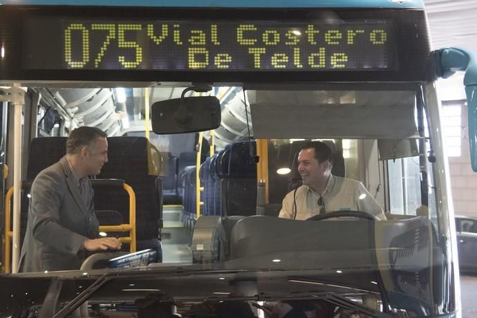 05.03.18 LPGC Inauguración linea 75 de Global por el consejero de transporte del Cabildo de Gran Canaria.Fotos Tony Hernández