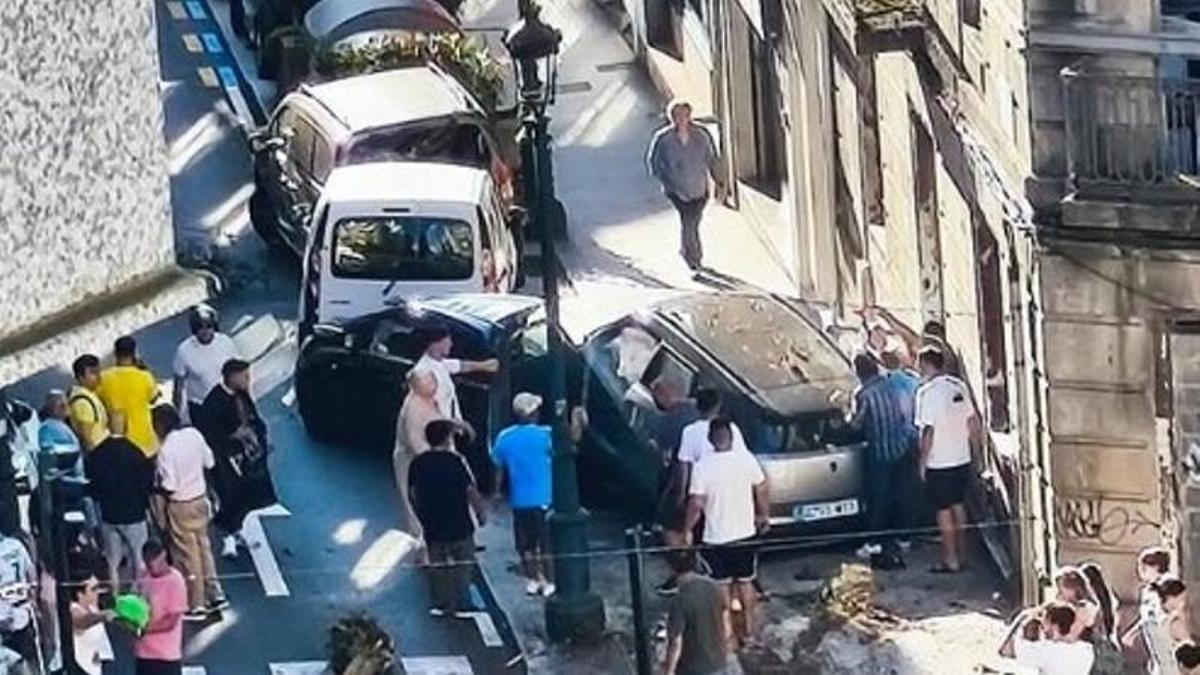El accidente en la calle Brasil.