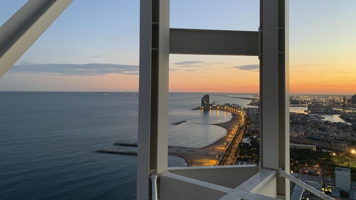 Vistas desde una Penthouse del Hotel Arts, donde también se servirán cenas privadas.