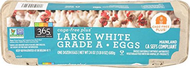 Huevos blancos grandes