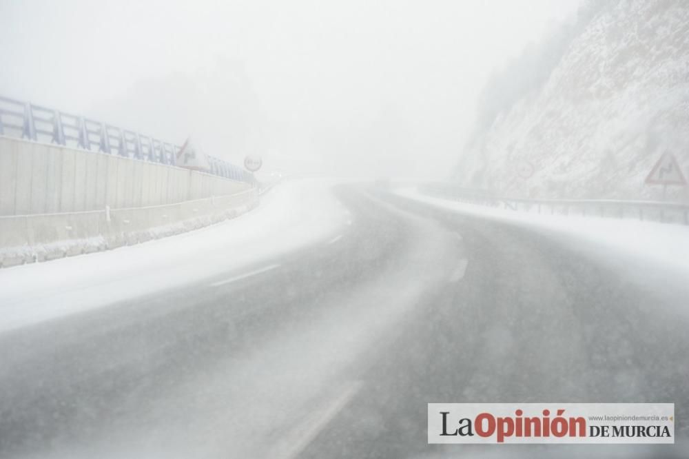 La nieve tiñe de blanco Murcia