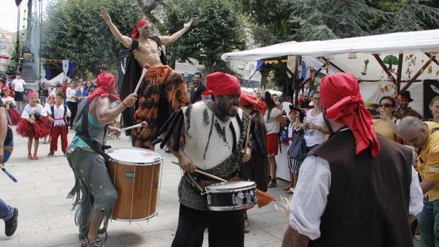 Fiesta corsaria del pasado año en Marín. // Santos Álvarez